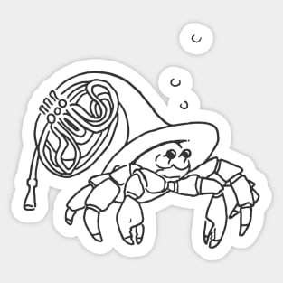 hermit - noodle tee Sticker